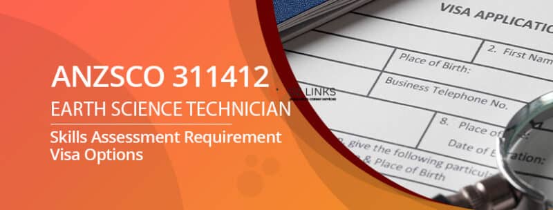 anzsco 311412 earth science technician visa options