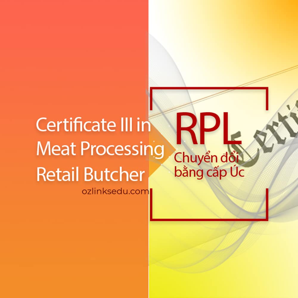 rpl certificate iii in meat processing retail butcher