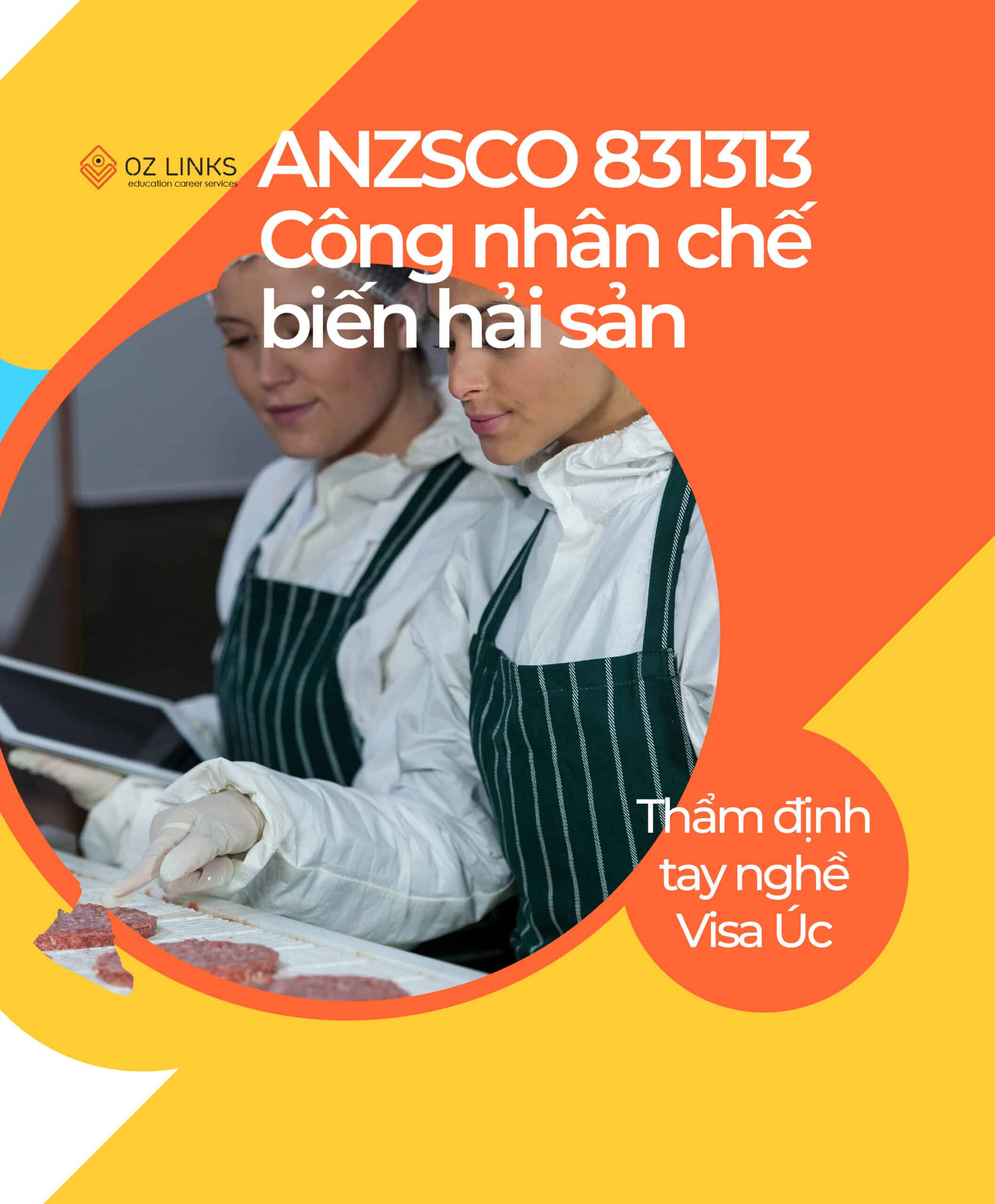 831313 seafood process worker, chế biến hải sản