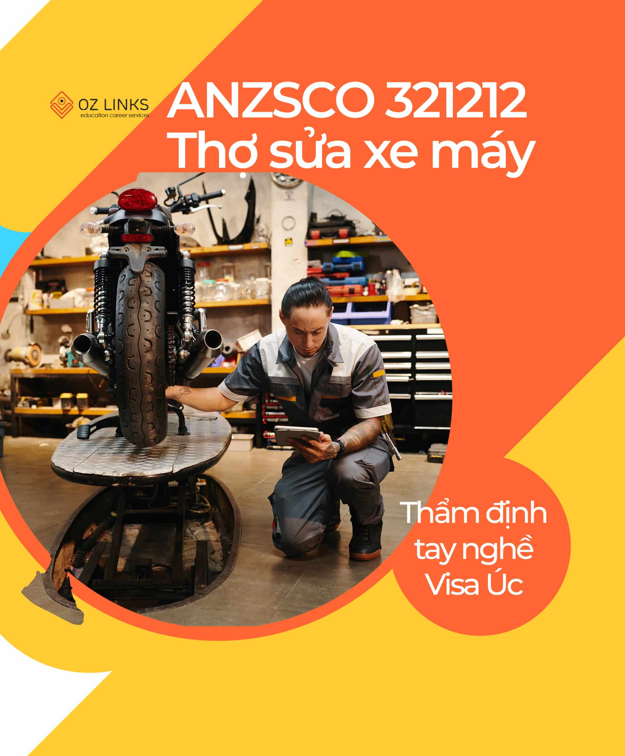 anzsco 321213 motorcycle mechanic thợ sửa xe máy