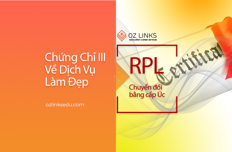 rpl chứng chỉ iii về dịch vụ làm Đẹp
